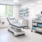 découvrez comment aménager une salle de soins équipée de matériel médical moderne et d'un revêtement hygiénique conforme aux normes, pour garantir sécurité et confort.