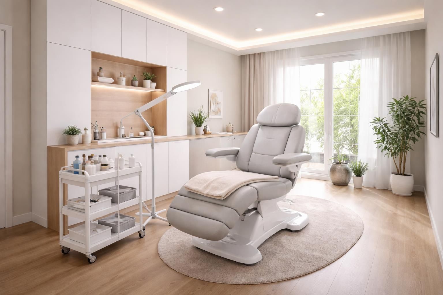 découvrez comment aménager une salle de soins à domicile équipée de matériels médicaux, d'un fauteuil ergonomique et d'un éclairage adapté pour un confort optimal et des soins de qualité.