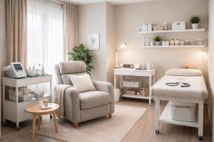 découvrez comment aménager une salle de soins à domicile équipée de matériel médical, d'un fauteuil ergonomique et d'un éclairage adapté pour un confort optimal et des soins efficaces.