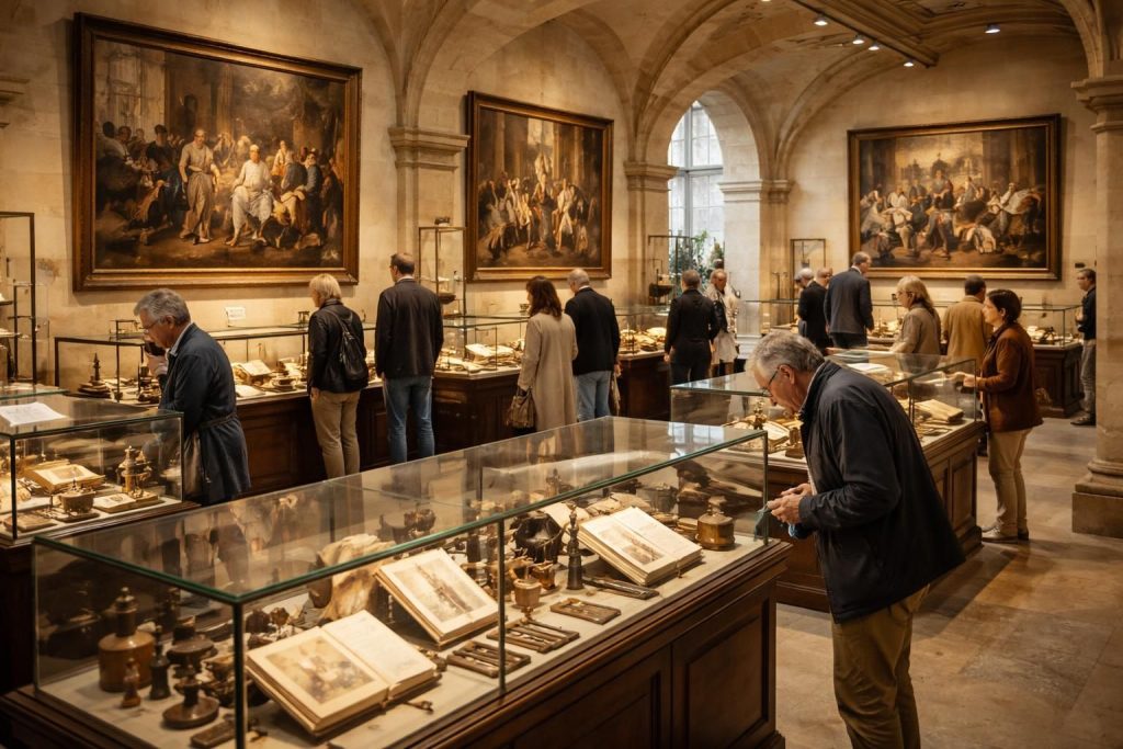 découvrez les expositions hospitalières à l'hôpital de la pitié-salpêtrière, retraçant l'histoire fascinante de la médecine à travers des collections et des objets rares.