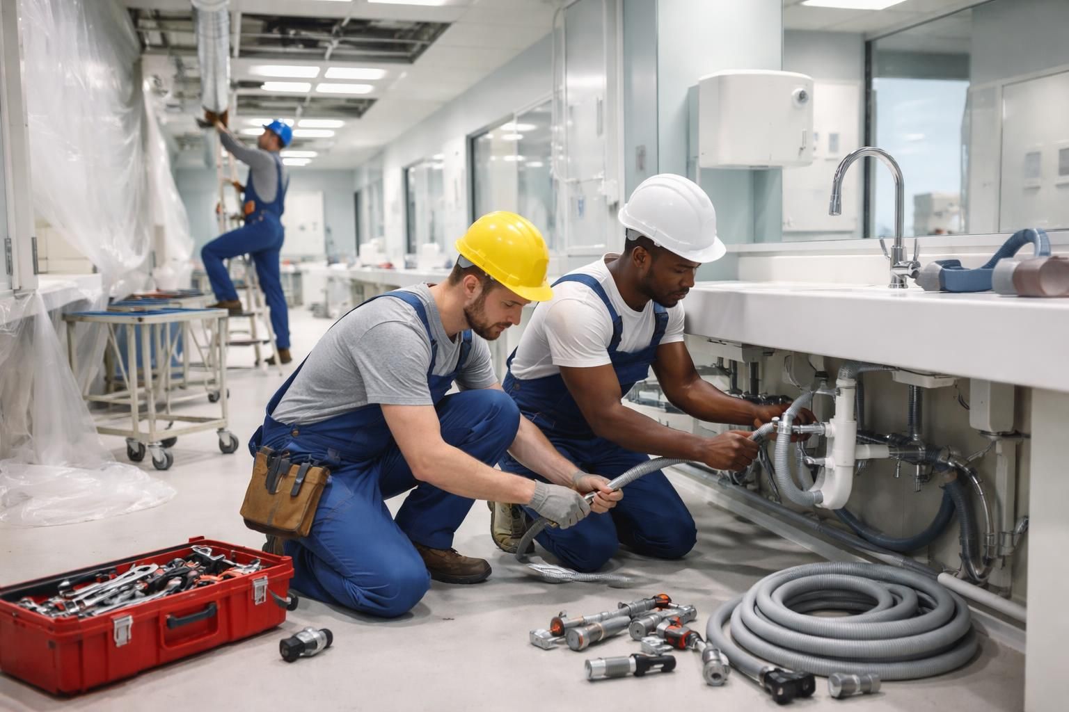 confiez la rénovation de vos espaces hospitaliers à des artisans qualifiés spécialisés en travaux sanitaires pour garantir qualité, hygiène et sécurité.